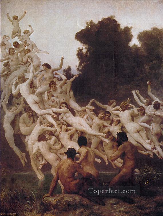 Les Oreades 1902 William Adolphe Bouguereau Pintura al óleo